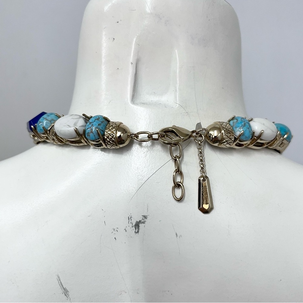 Roberto Cavalli Crystal Stone Snake Collar Necklace‎ Art To Wear - Picture 2 of 10